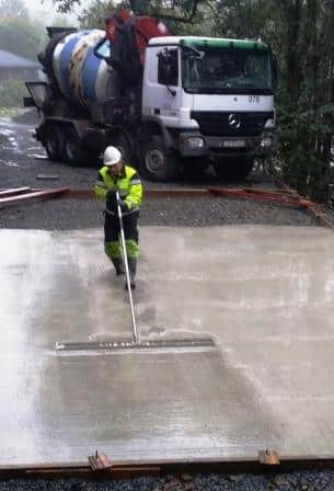 betongplatting stoping
